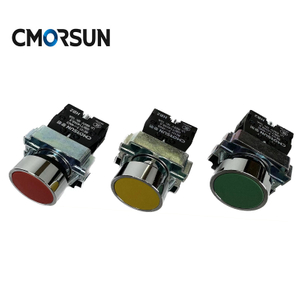 CMORSUN HB2 Flat Head Button Spring Self Recovery Multicolor 22mm Hole Push Button Switch