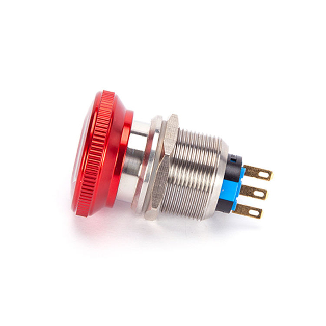 CMORSUN IP65 22mm Mushroom Momentary Red Emergency Metal Stop Push Button Switch