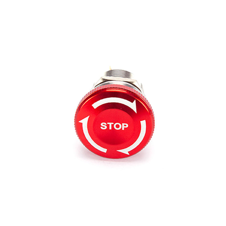 CMORSUN IP65 22mm Mushroom Momentary Red Emergency Metal Stop Push Button Switch